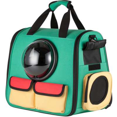 Foldable astronaut transport backpack  guangzhou carrying capsule tote shoulder handbag cat dog pet travel carrier bag